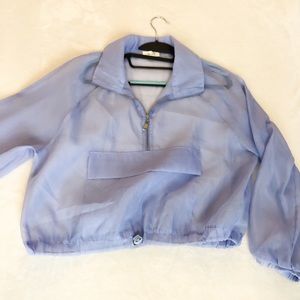 Crop top windbreaker